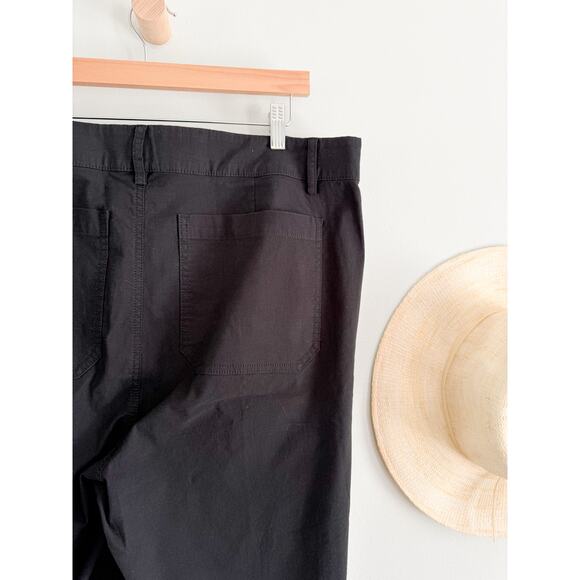 J Crew Factory | NWT | Tall Lizzie patch-pocket wide-leg pant in Black | Sz 34T - Picture 8 of 10